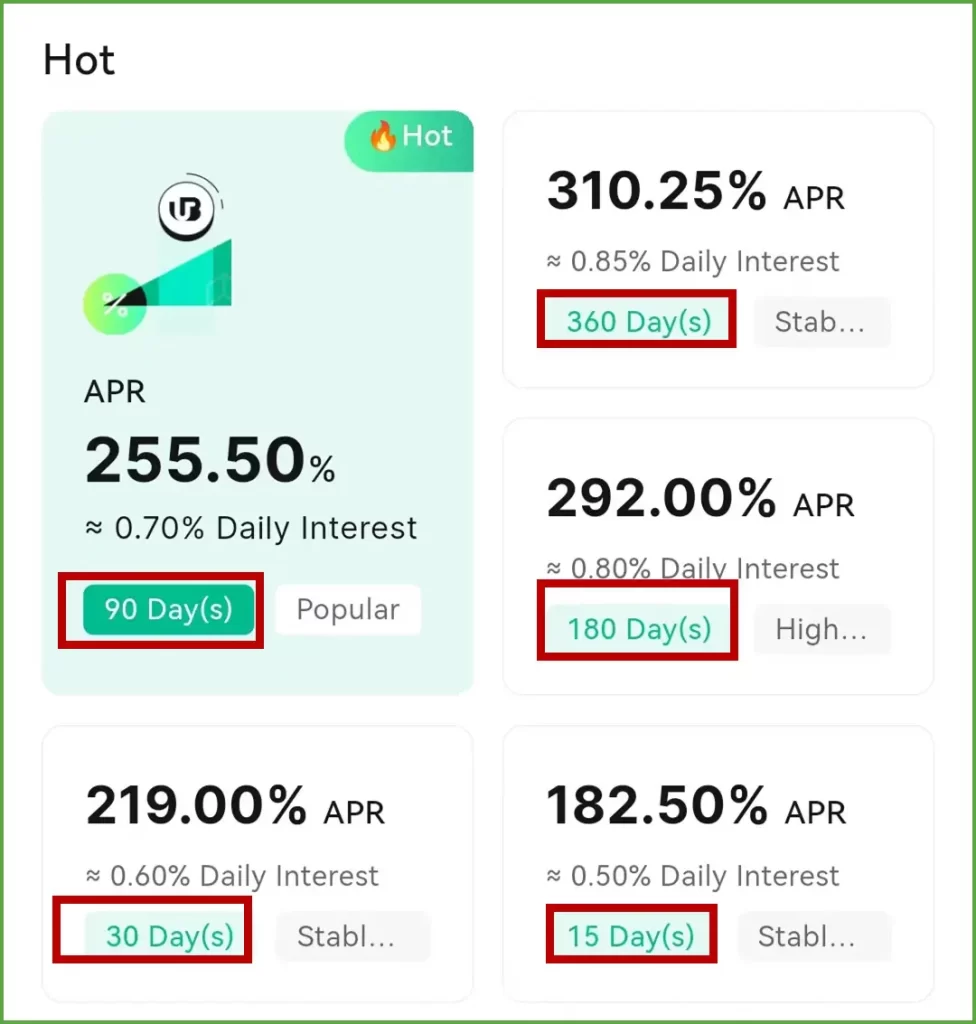 Ubitex exchange staking