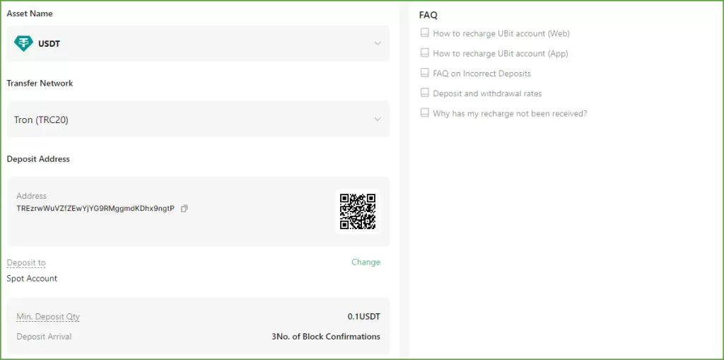 Ubitex exchange staking