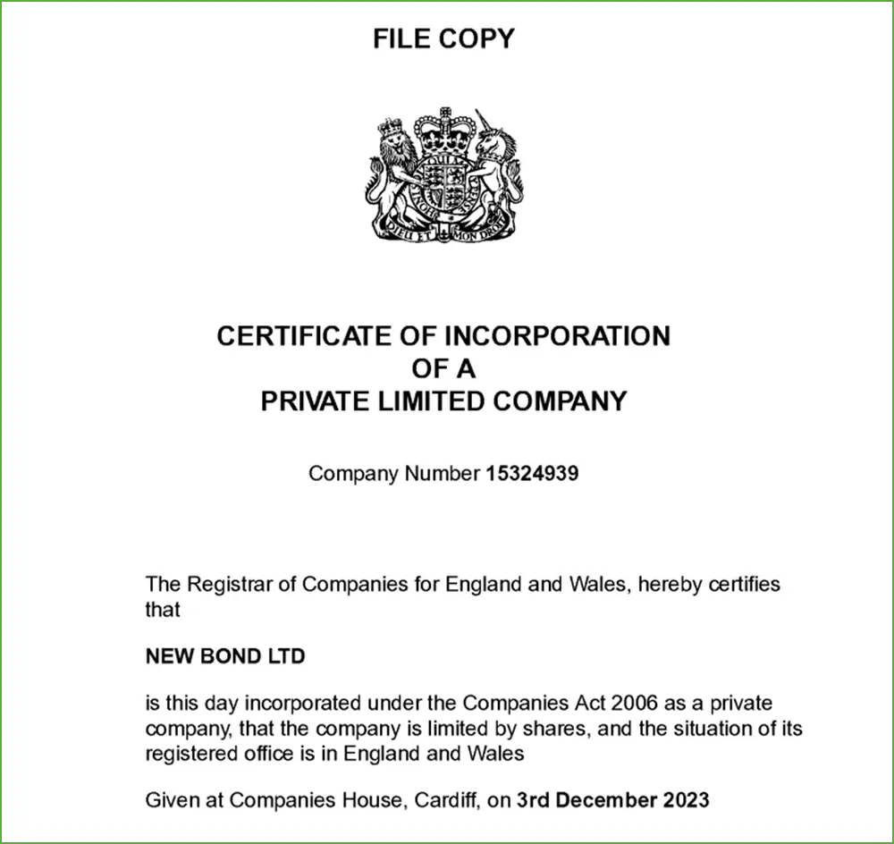 New Bond UK Company