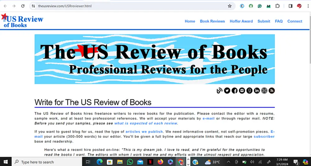 US Review of Books