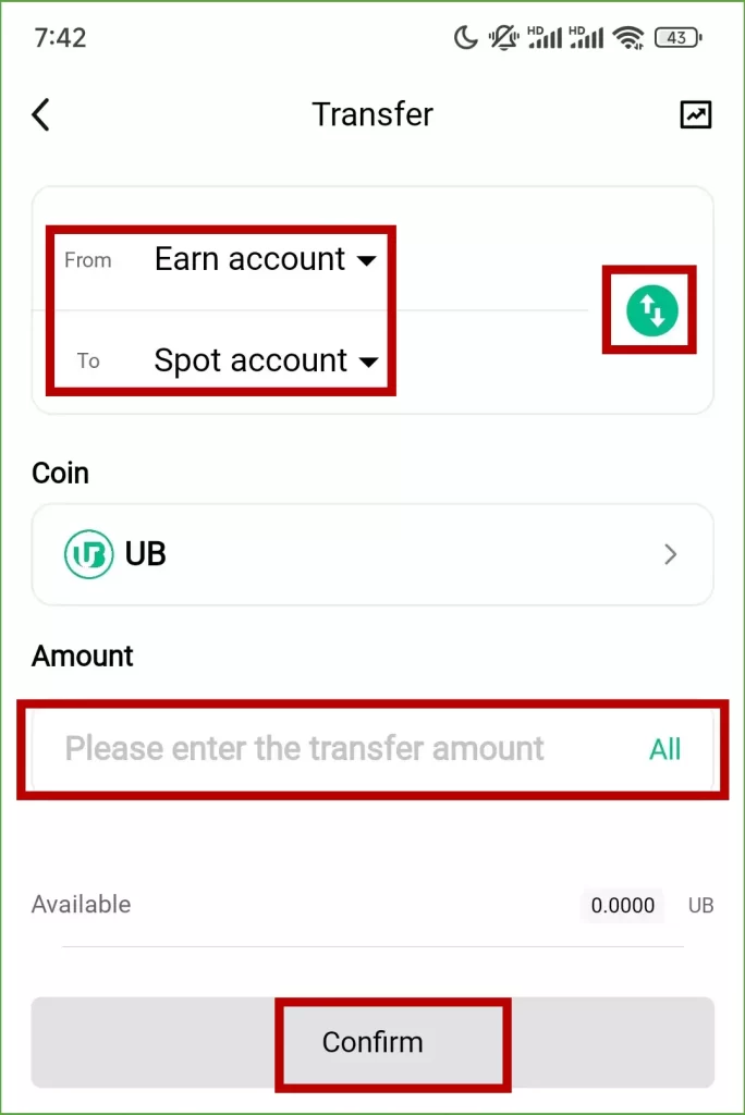 convert UB to USDT