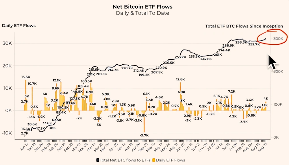 NET Bitcoin ETF Flows